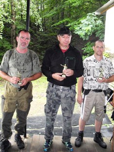 Najúspešnejší strelci regiónu v dueli (zľava) R. Káčer, M. Slančík a M. Tomík