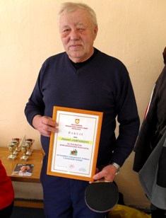 Organizátor J. Jančok st. s ocenením