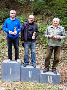 Víťazná trojica súťaže (zľava) D. Bublák, K. Ihring a M. Sabaka